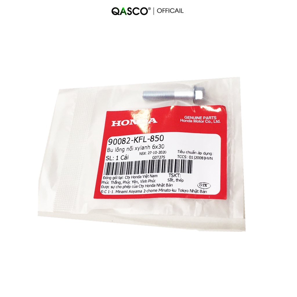 Bu lông nối xylanh HONDA 6x30 dùng chung nhiều xe  QA(90082KFL850) _( 615)