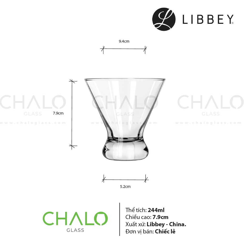 [Chính hãng] Ly thủy tinh Libbey Cosmopolitan 400 - 244ml