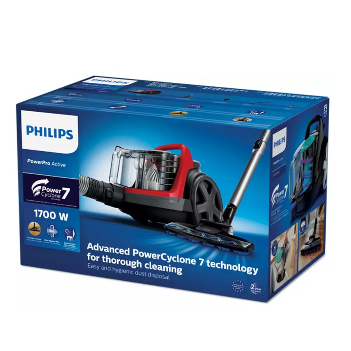 Máy hút bụi không túi dùng trong gia đình thương hiệu nhập khẩu Philips FC9588/81 công suất 1700W (Bảo hành 12 tháng)