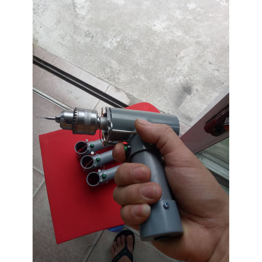 Combo Bộ Máy Khoan Mini và Phụ Kiện ( 01 nguồn 12v 2A, tay cầm máy khoan, mũi khoan mạch CNC)