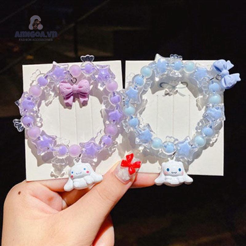 ✨✨Vòng tay xỏ hạt hình ngôi sao/ tai cún dễ thương thời trang cho bé gái