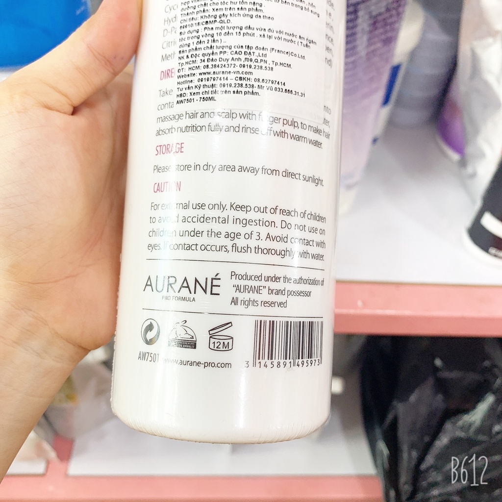 DẦU DƯỠNG TÓC PHỤC HỒI SPA AURANE 750ml