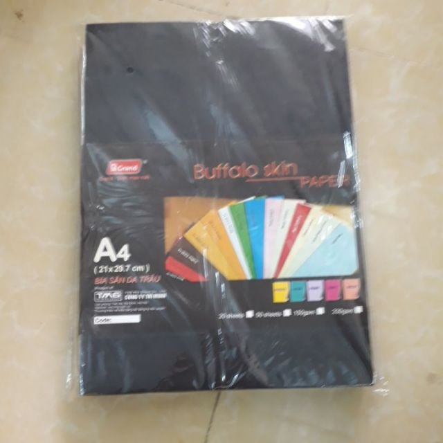 Bìa màu có vân sần định lượng 230gsm - MIKE STORE