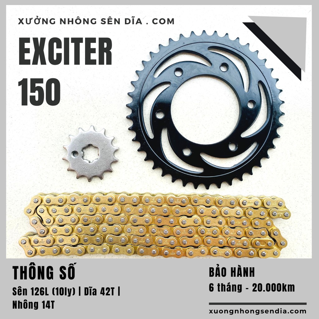 NHÔNG SÊN DĨA EXCITER 155 46T / EXCITER 150 42T