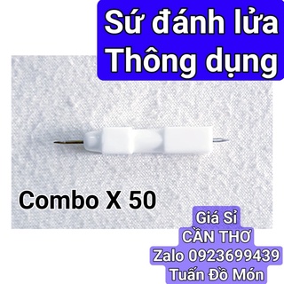 Combo X 50 chiếc KIM SỨ ĐÁNH LỬA bếp gas dương-kính-inox và du lịch phụ kiện phụ tùng linh kiện chính hãng
