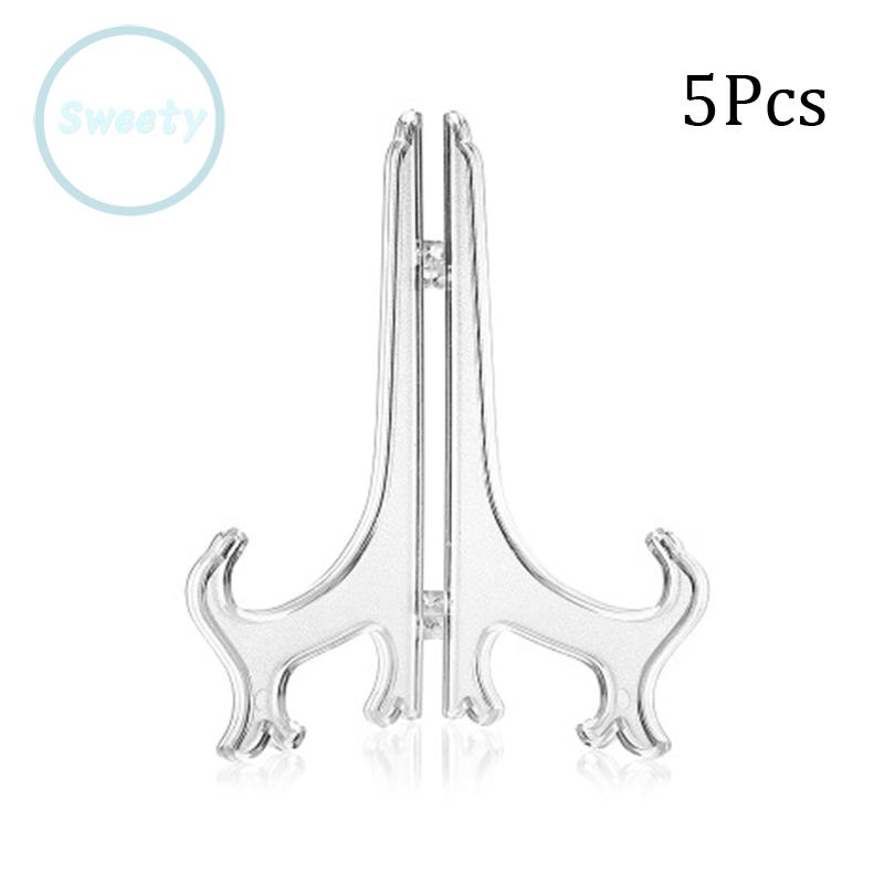 Set 5 kệ trưng bày đĩa kích thước 3/5 inch để bàn trang trí độc đáo