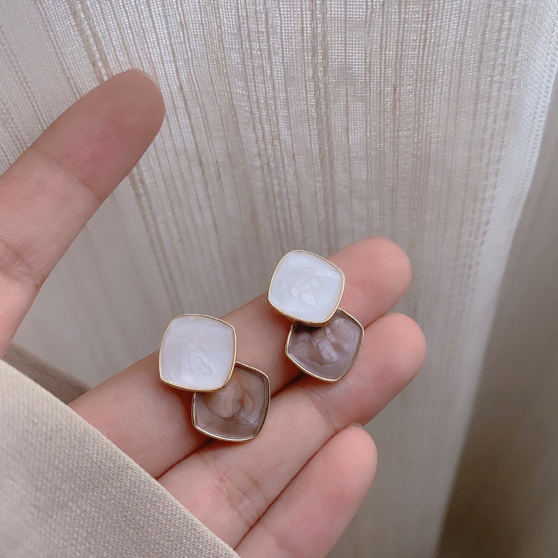 Bông tai Hàn Quốc, hoa tai hình học nhỏ xinh