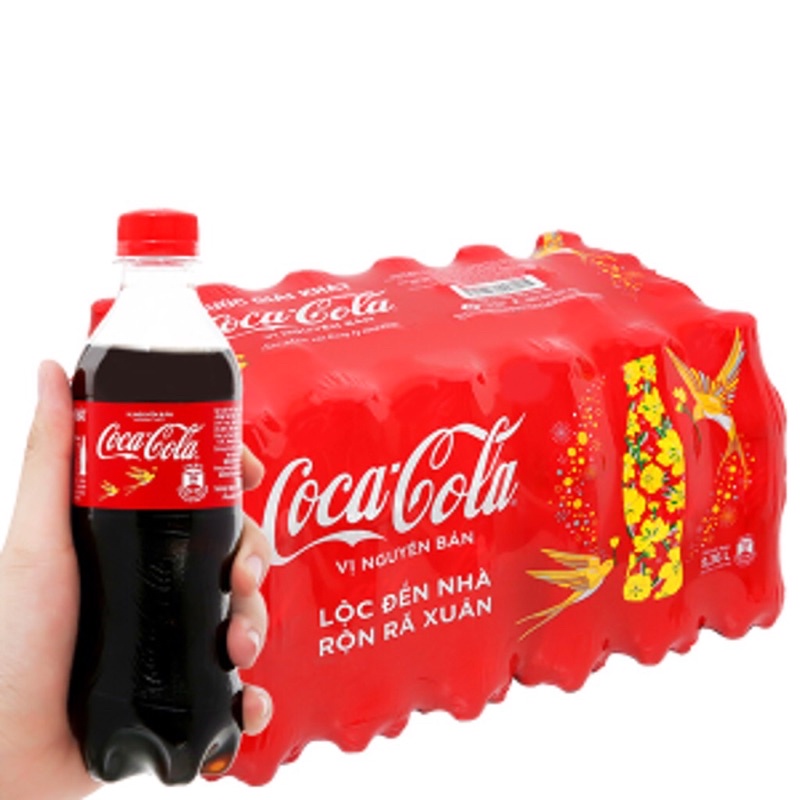 Lốc 6 chai nước ngọt Coca Cola 390ml và 600ml