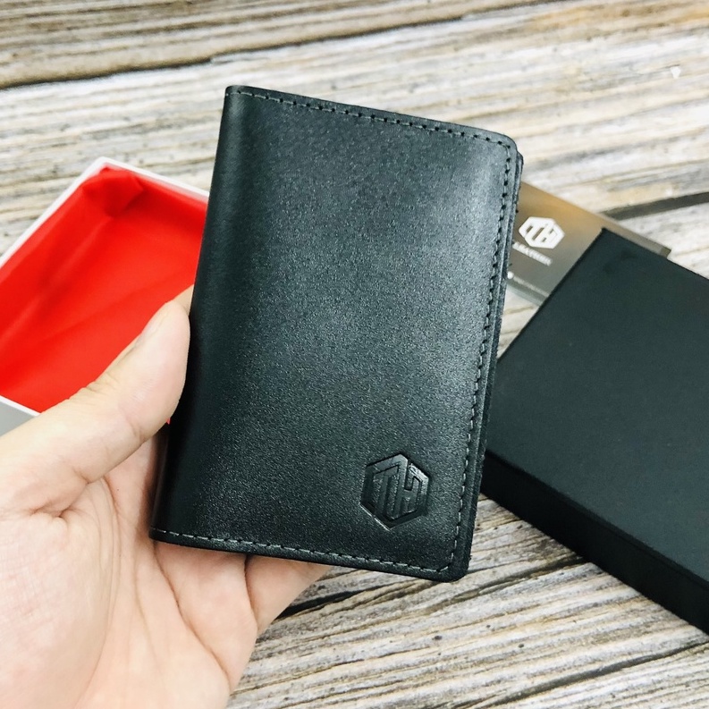 Ví Holder Card Da Bò Thật - Bóp Da Để Thẻ, Tiền Mặt - Ví Mini Cầm Tay Nhỏ Gọn -  BH 24 Tháng