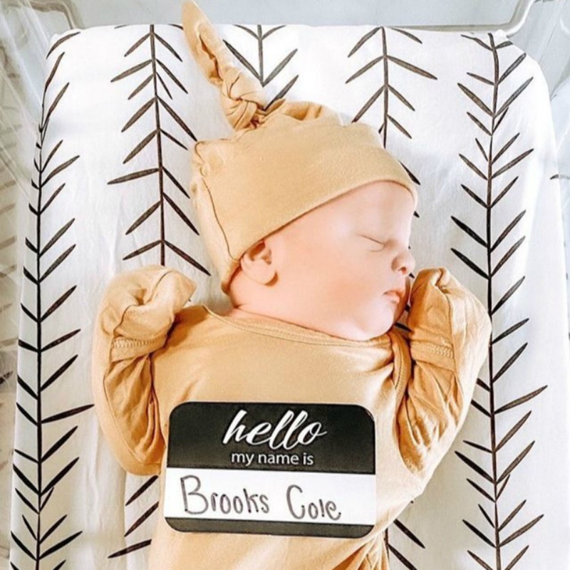 Vỏ Bọc Đệm Lót Cũi Em Bé Mini Tháo Rời Được In Họa Tiết Moses