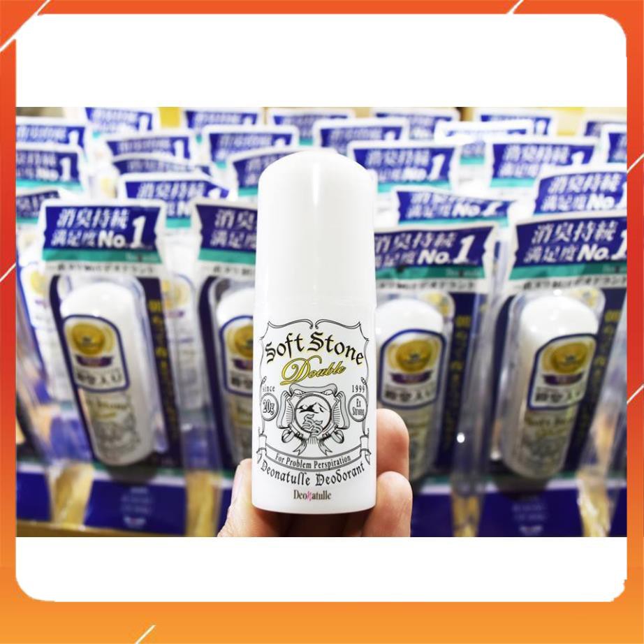 Lăn Khử Mùi Đá Khoáng Soft Stone [ Khử mùi số 1 Cosme] 20g Nhật Bản mẫu mới | BigBuy360 - bigbuy360.vn