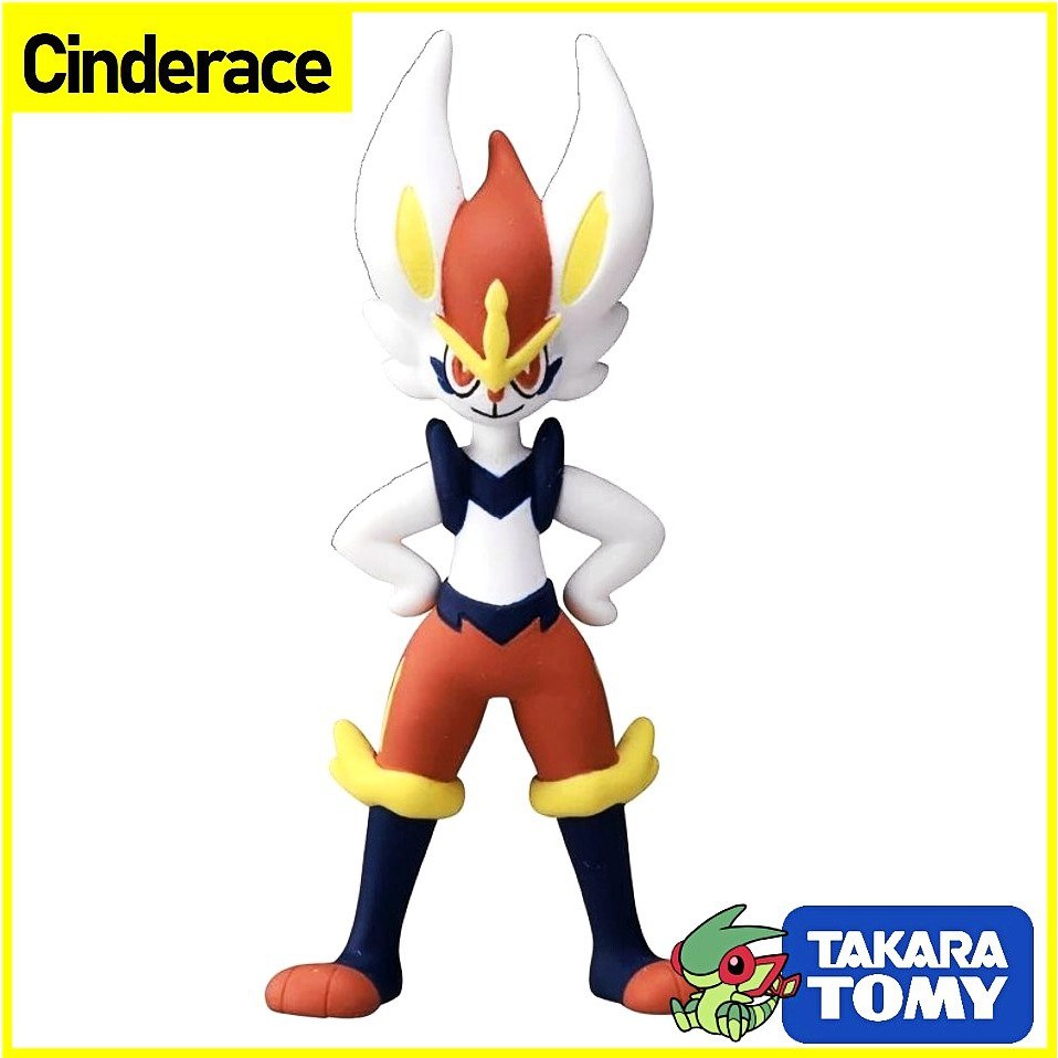 Mô Hình Pokemon Cinderace của Takara TOMY Nhật Bản Standard Size - Pokemon Figure Moncolle