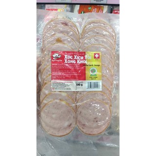 Xúc xích tỏi cắt lát 200g