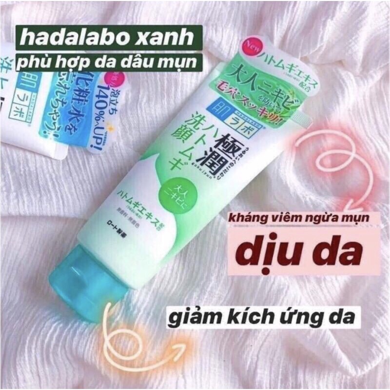 Sữa Rửa Mặt Tạo Bọt Da Dầu Mụn Hada Labo 160ml