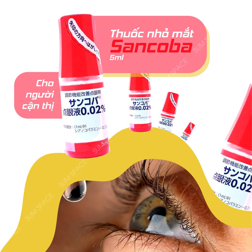 Nhỏ mắt cận thị Sancoba Nhật Bản 5ml