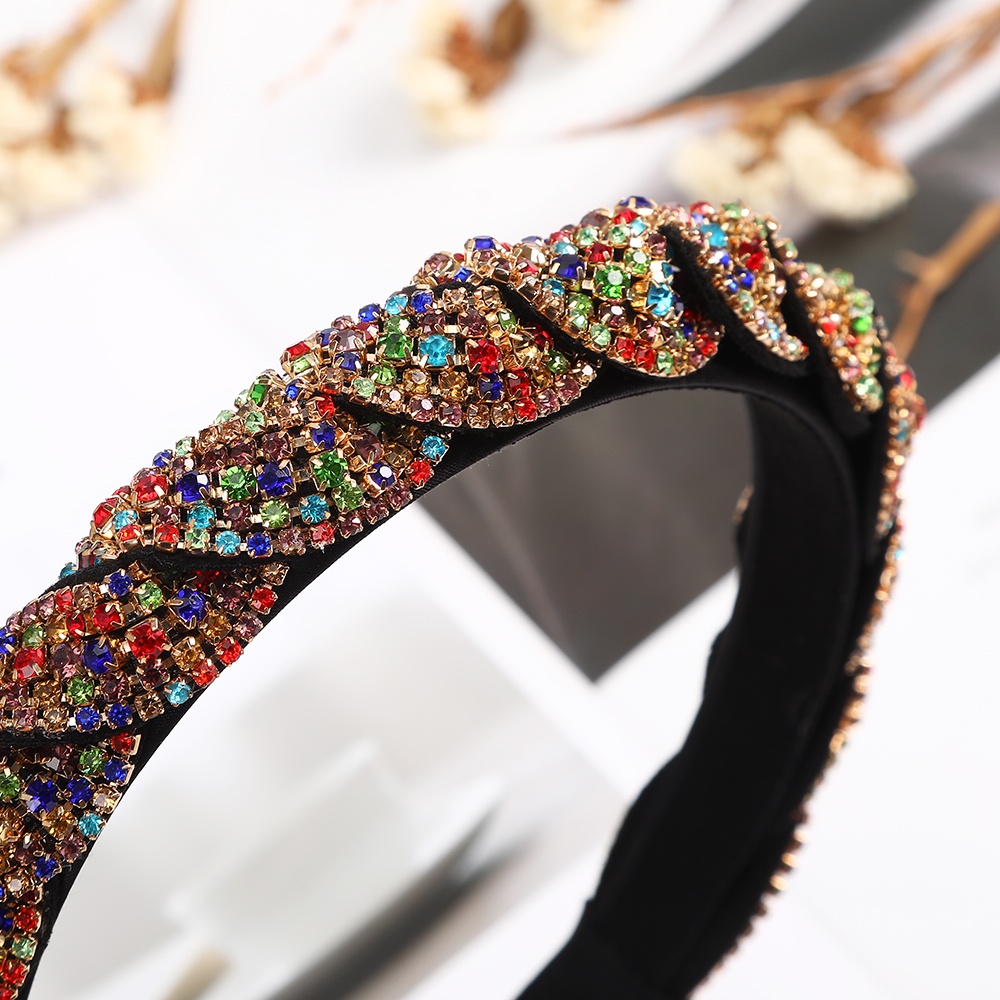 Haimeikang Cài Tóc Đính Đá Giả Kim Cương Sang Trọng Sáng Tạo Hàng Mới