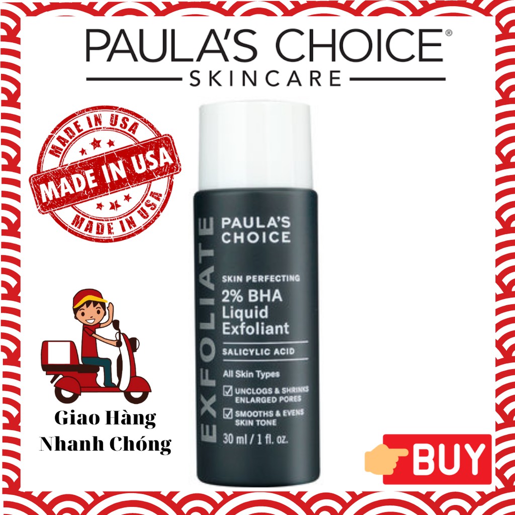[Mini] Loại Bỏ Tế Bào Chết - Paula's Choice Skin Perfecting 2% BHA Liquid (30ml)