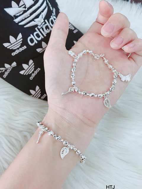 Lắc bi charm bạc ta cho nữ