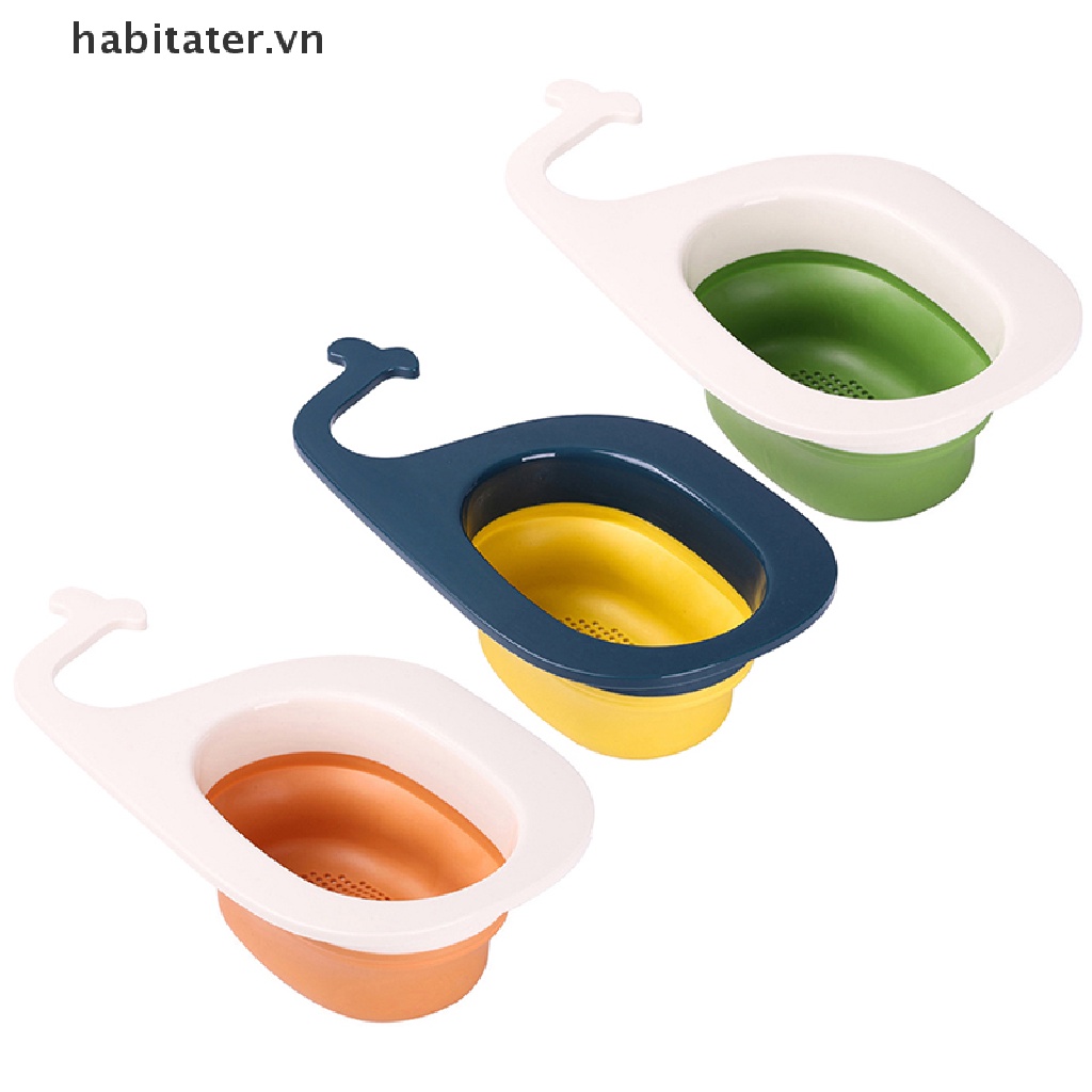 Rổ Lọc Rác Gắn Bồn Rửa Chén Thiết Kế Hình Cá Voi Sáng Tạo An Toàn Cho Nhà Bếp