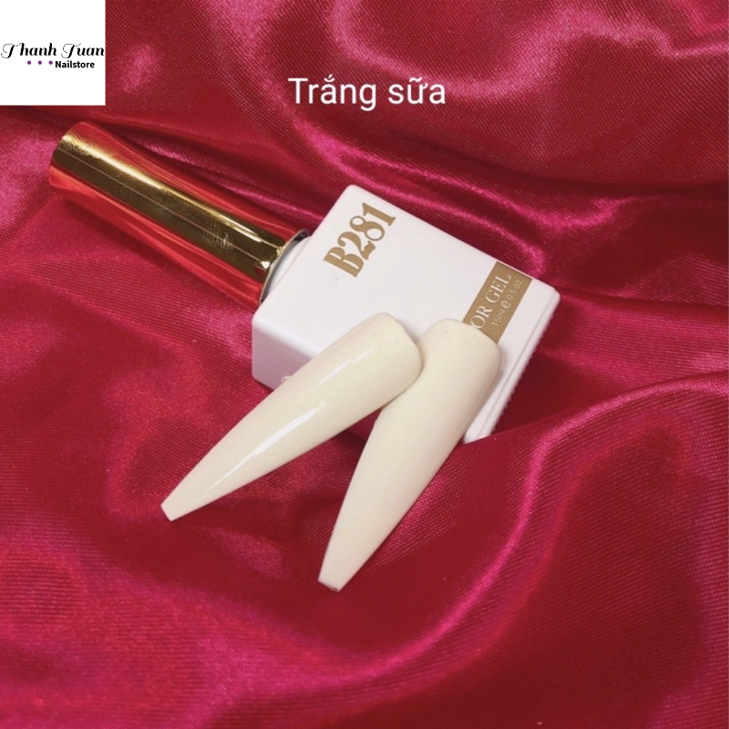 Nước sơn gel móng tay B281, B281 top trứng cút - Phụ kiện đồ nail HSM