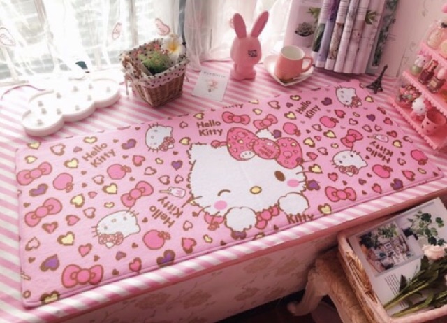 Thảm bông 45*120cm Hello Kitty