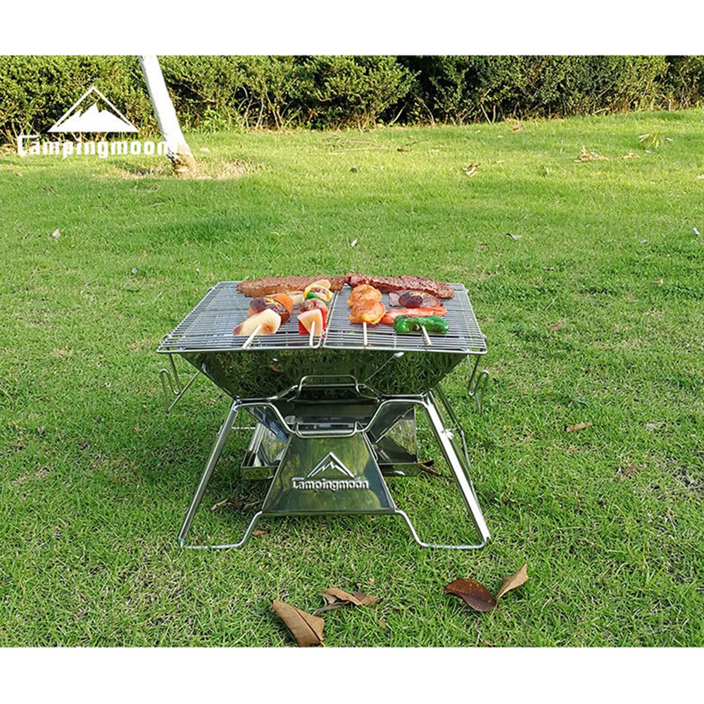 Bếp nướng than hoa Campingmoon MT-2 thích hợp cho 3-5 người - Tiện lợi mang đi du lịch dã ngoại và tiệc BBQ ngoài trời