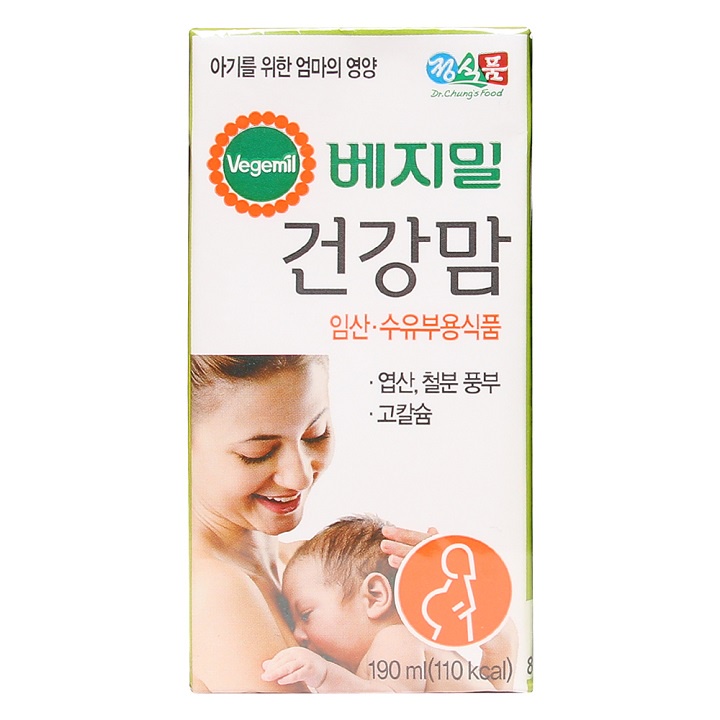 Sữa bầu nước Vegemil hộp lẻ 190ml