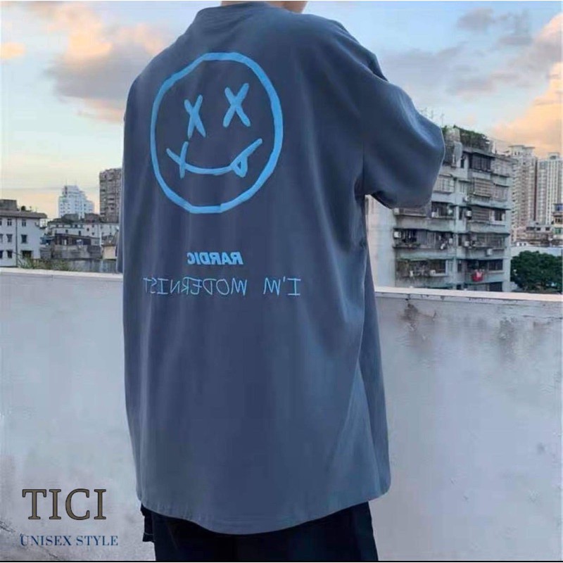 Áo Thun Unisex ❤Áo Thun Tay Lỡ RARDIC form rộng Nam/Nữ Ulzzang Unisex Màu TRẮNG/ĐEN/HỒNG/XANH XÁM❤️ | BigBuy360 - bigbuy360.vn