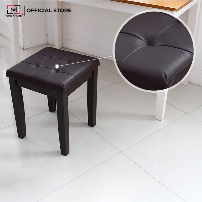 Ghế bàn trang điểm bọc nệm da thương hiệu MW FURNITURE - nội thất trang trí