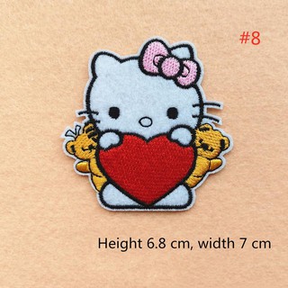 Sticker ủi thêu hình Hello Kitty