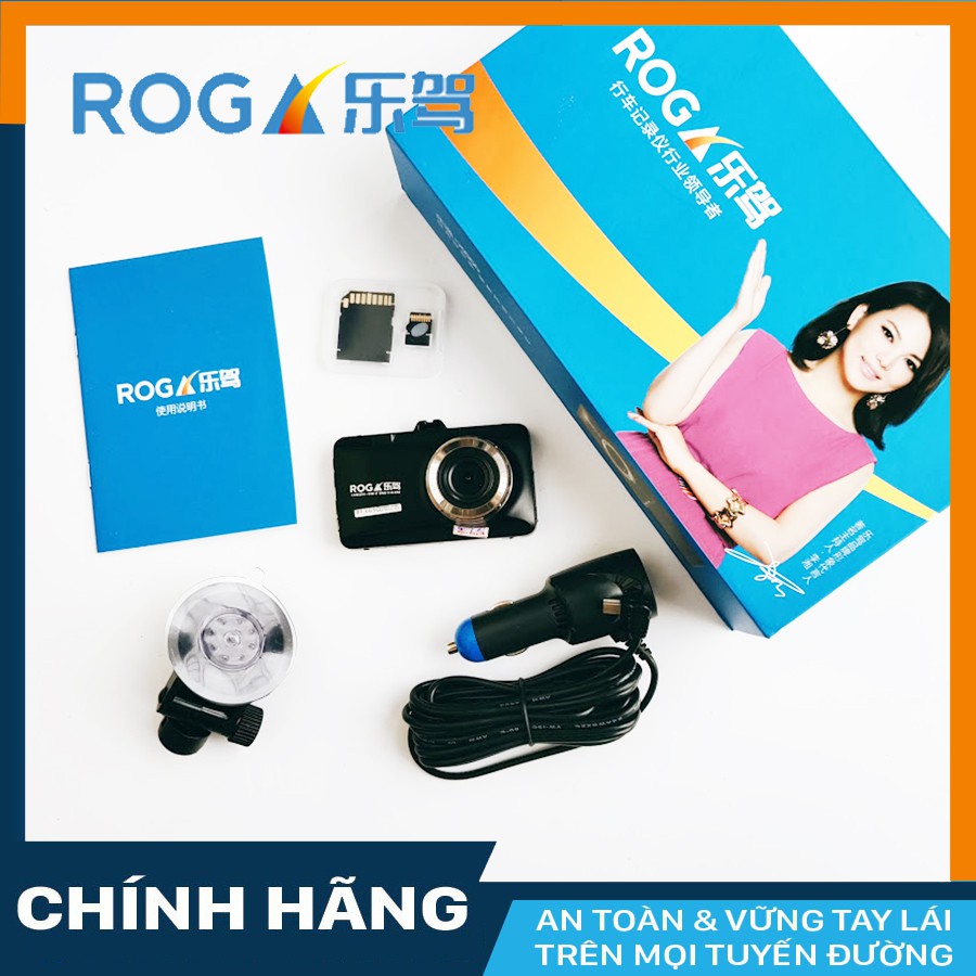 Camera hành trình Roga X650 Carcam + thẻ nhớ 16GB Class 10 - hàng chính hãng