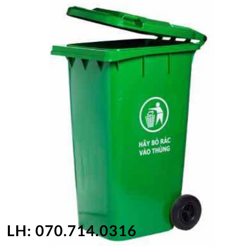 *GIẢM GIÁ SỐC*Thùng rác nhựa công cộng 240L, Thùng rác nhựa công nghiệp 240L, Thùng rác nhựa HDPE 240L có bánh xe