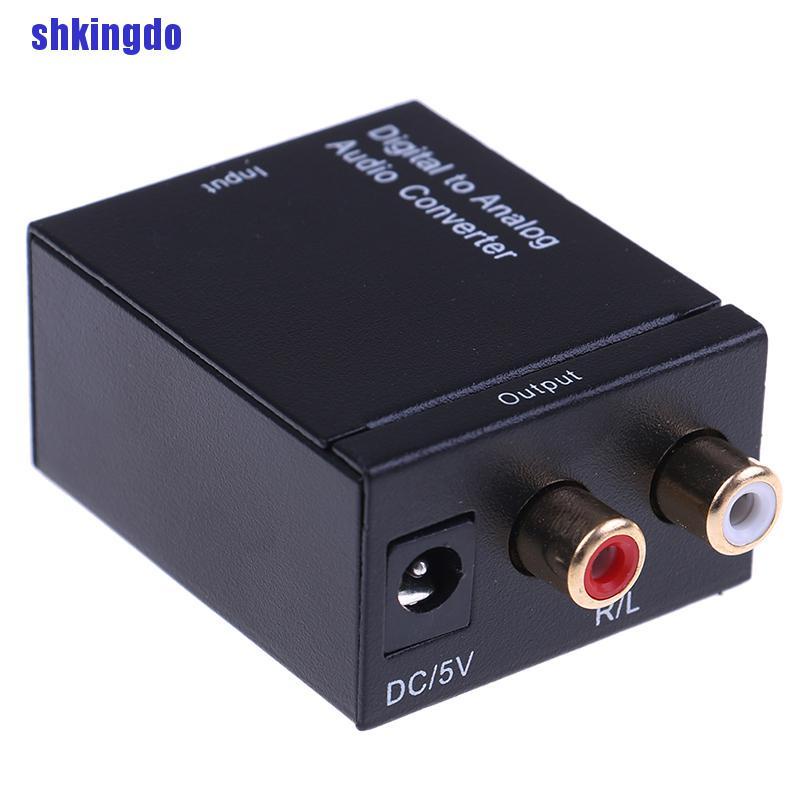 SHK Optical coaxial toslink digital to analog audio converter adapter RCA L/R