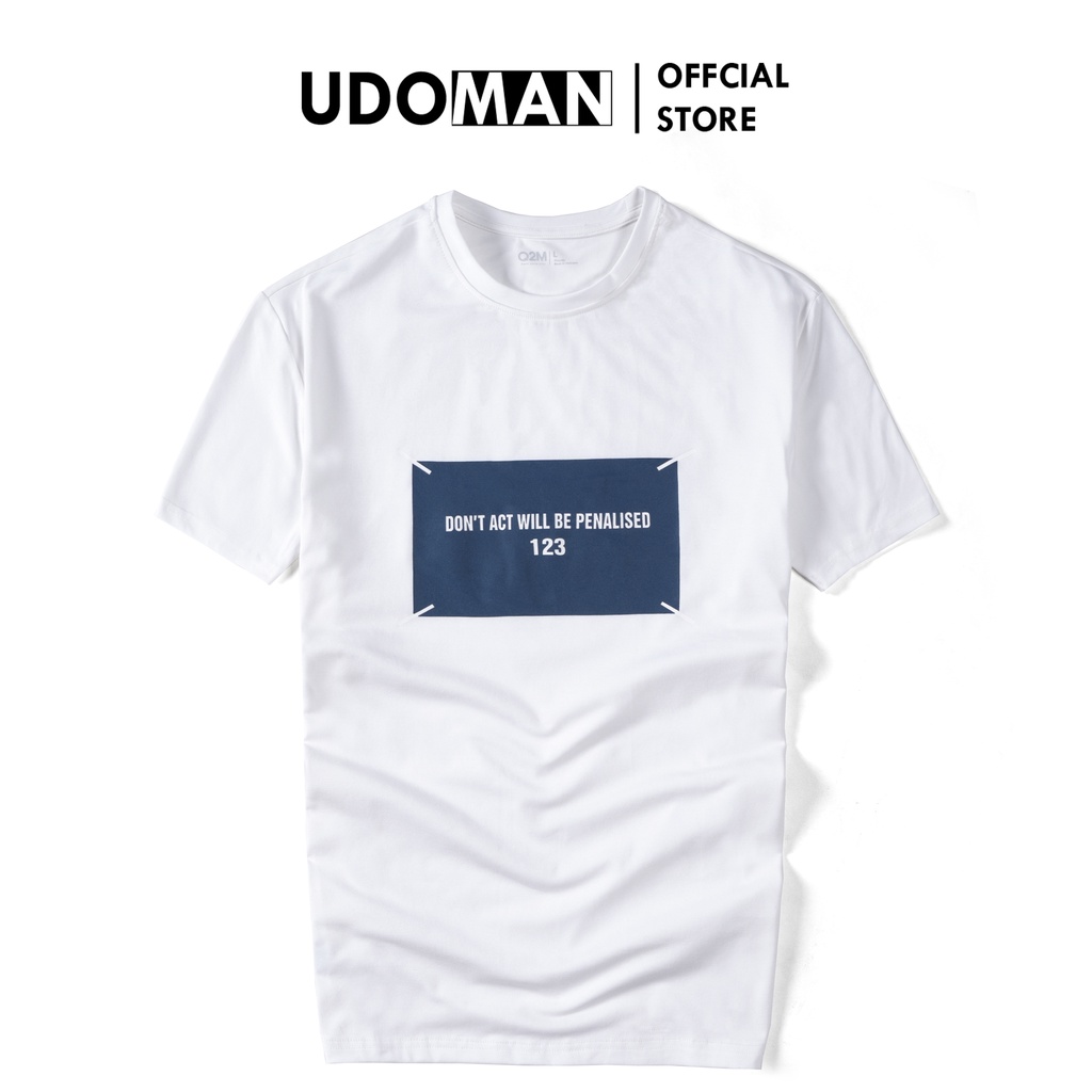 Áo Phông Nam Cổ Tròn Cộc Tay UDOMAN Chất Liệu Cotton Thoáng Mát AP11QM2