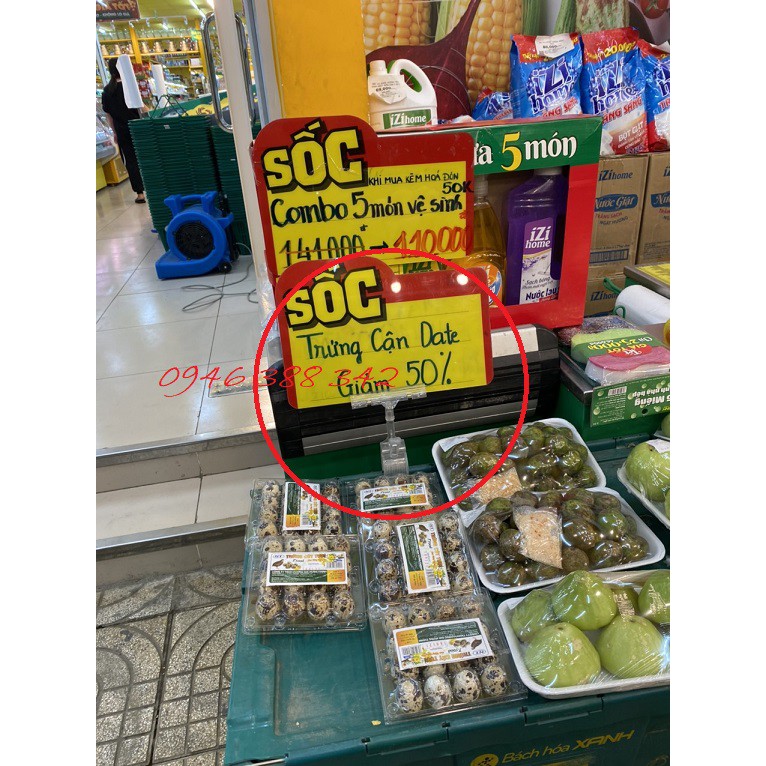 Kẹp nhựa trong suốt, kẹp sale giảm giá, wobbler quảng cáo, wobbler sale  W- 002