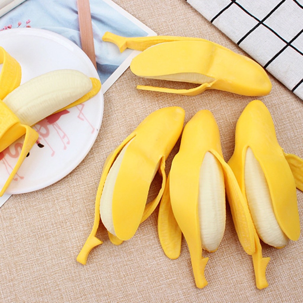 Đồ Chơi Bóp Hình Trái Chuối Bằng Silicone Giúp Giảm Căng Thẳng