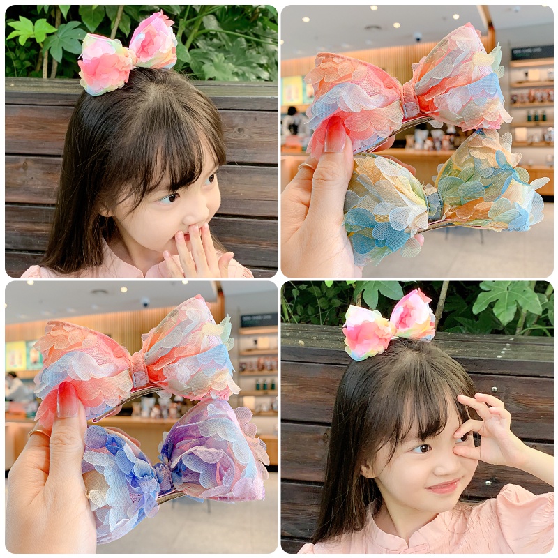 Kẹp Tóc Nơ Công Chúa Phong Cách Hàn Quốc 2022