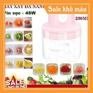 [Deal shock] Máy Xay Thịt Mini - Máy Xay Tỏi Ớt Mini Cầm Tay Tự Động Siêu Khỏe, Tiện Lợi