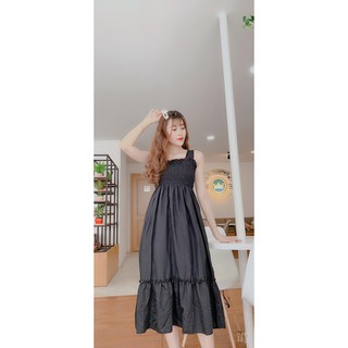 ĐẦM MAXI 2 DÂY BẢN TO - XƯỞNG MAY 99K