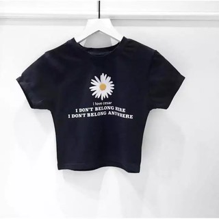 Áo croptop nữ hình hoa cúc