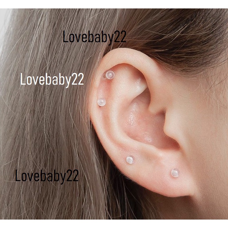 KHuyên bi nhựa sinh học thanh xỏ siêu mỏng 0,8mm khuyên giữ lỗ, khuyên mũi giữ lỗ