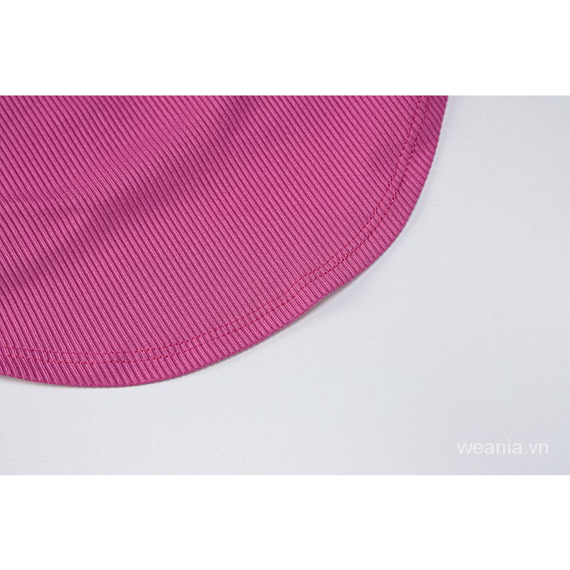 Set áo ống + chân váy rút dây màu trơn quyến rũ