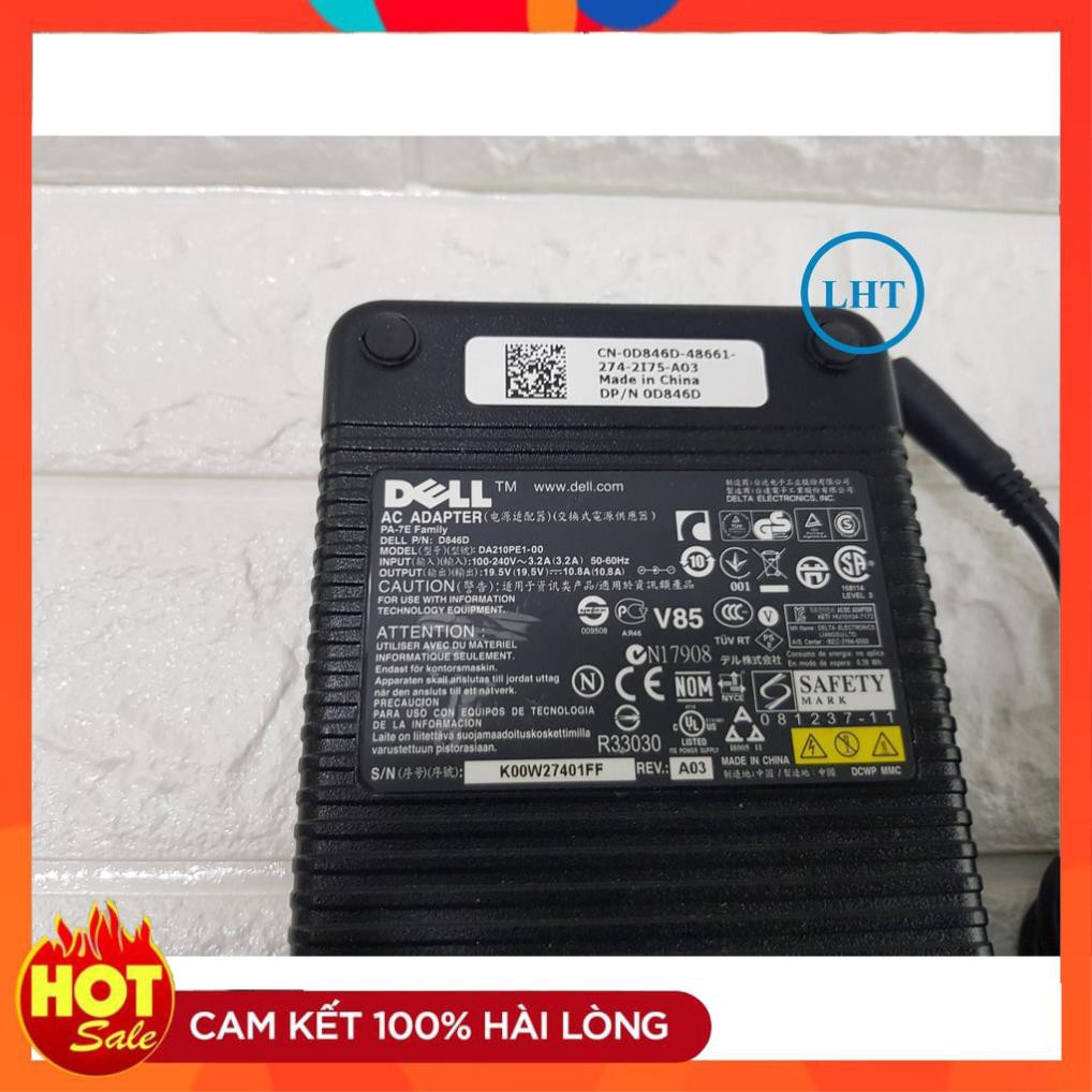 [ Hàng mới ] Sạc Laptop Dell M4600 M4700 M4800 M6300 M6400 XPS M2010,Dell XPS M1710 19.5V-10.8A (210w) Chân Kim To