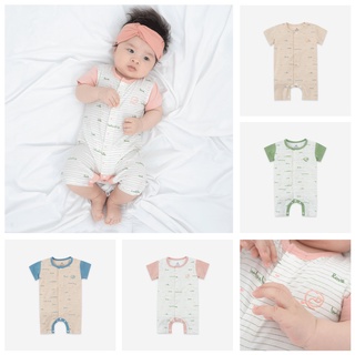 Bộ bodysuit, body cộc tay BU Baby vải sợi tre