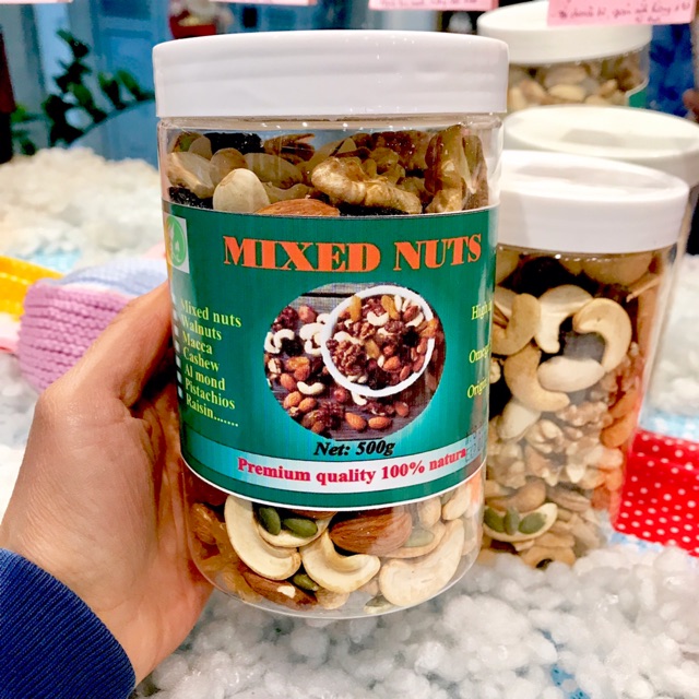 Các loại hạt mix sẵn ăn luôn 500g | BigBuy360 - bigbuy360.vn