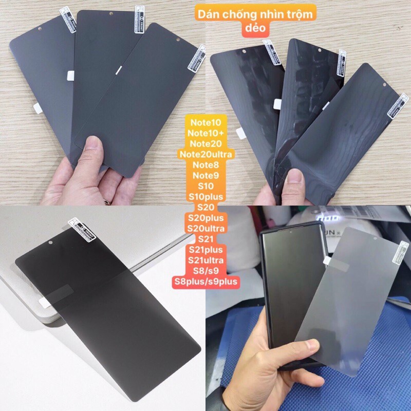Dán dẻo chống nhìn trộm Samsung note8/Note9/Note 10/ Note 10+