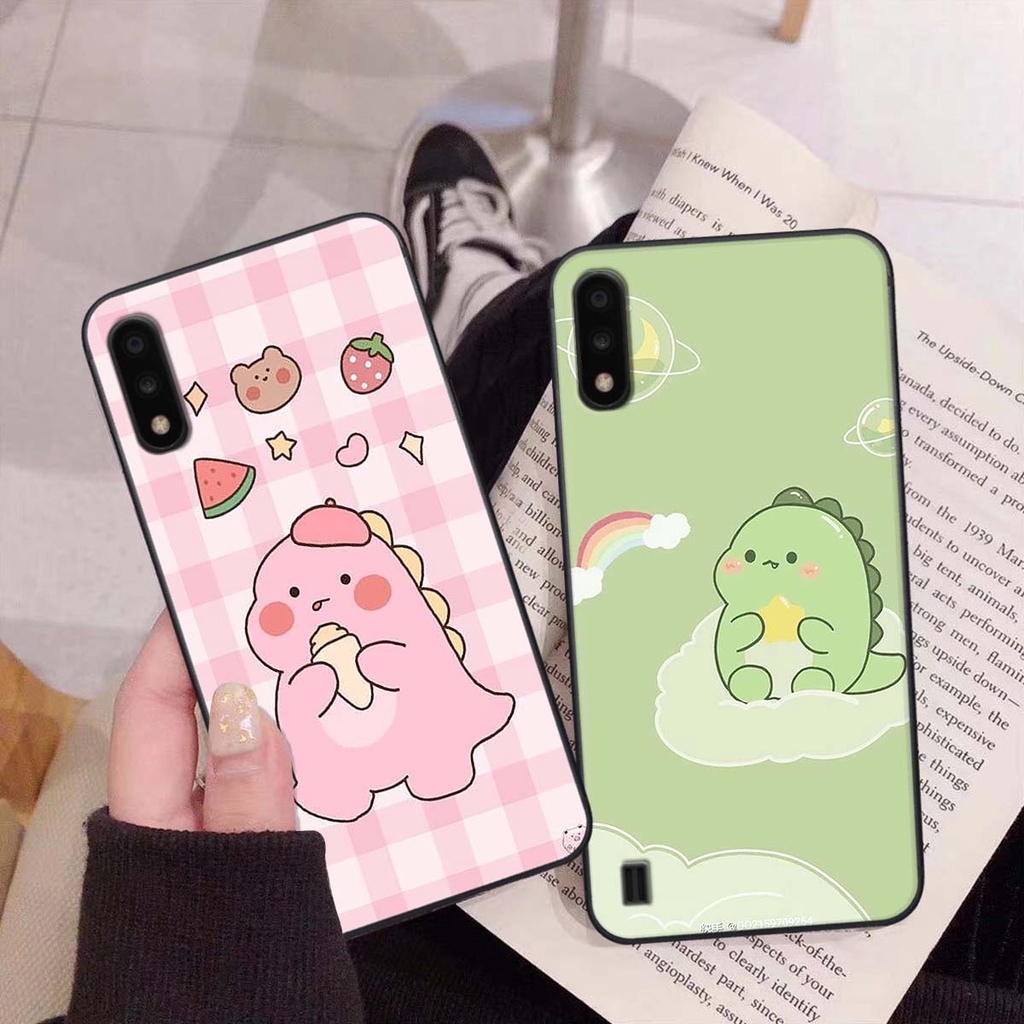 Ốp Samsung A01 / A02 in hình khủng long Dino siêu dễ thương