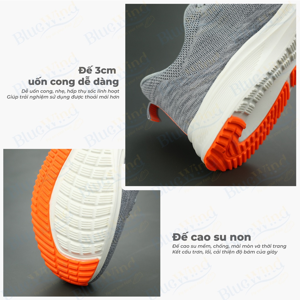 Giày Thể Thao Nam Thời Trang Vải Dệt Thoáng Khí BLUEWIND 68291