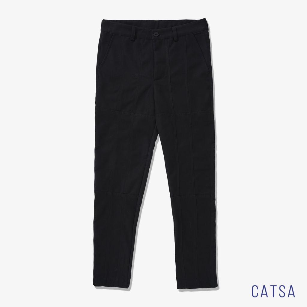 Quần kaki nam CATSA đen, xám, rêu form quần chuẩn, mặc thoải mái QTK065