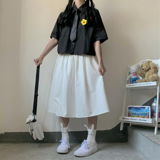 Chân Váy Kaki Form Dài Hình Thật Vải Bao Đẹp - Chân Váy Kaki Dài - Chân Váy Chữ A - Chân Váy Dài Qua Gối CV03 | BigBuy360 - bigbuy360.vn